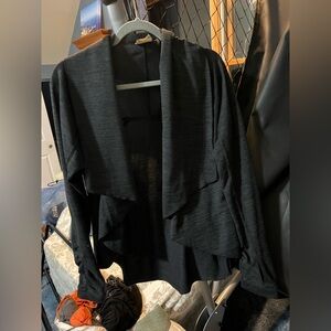 Athleta black Open Front Cardigan.